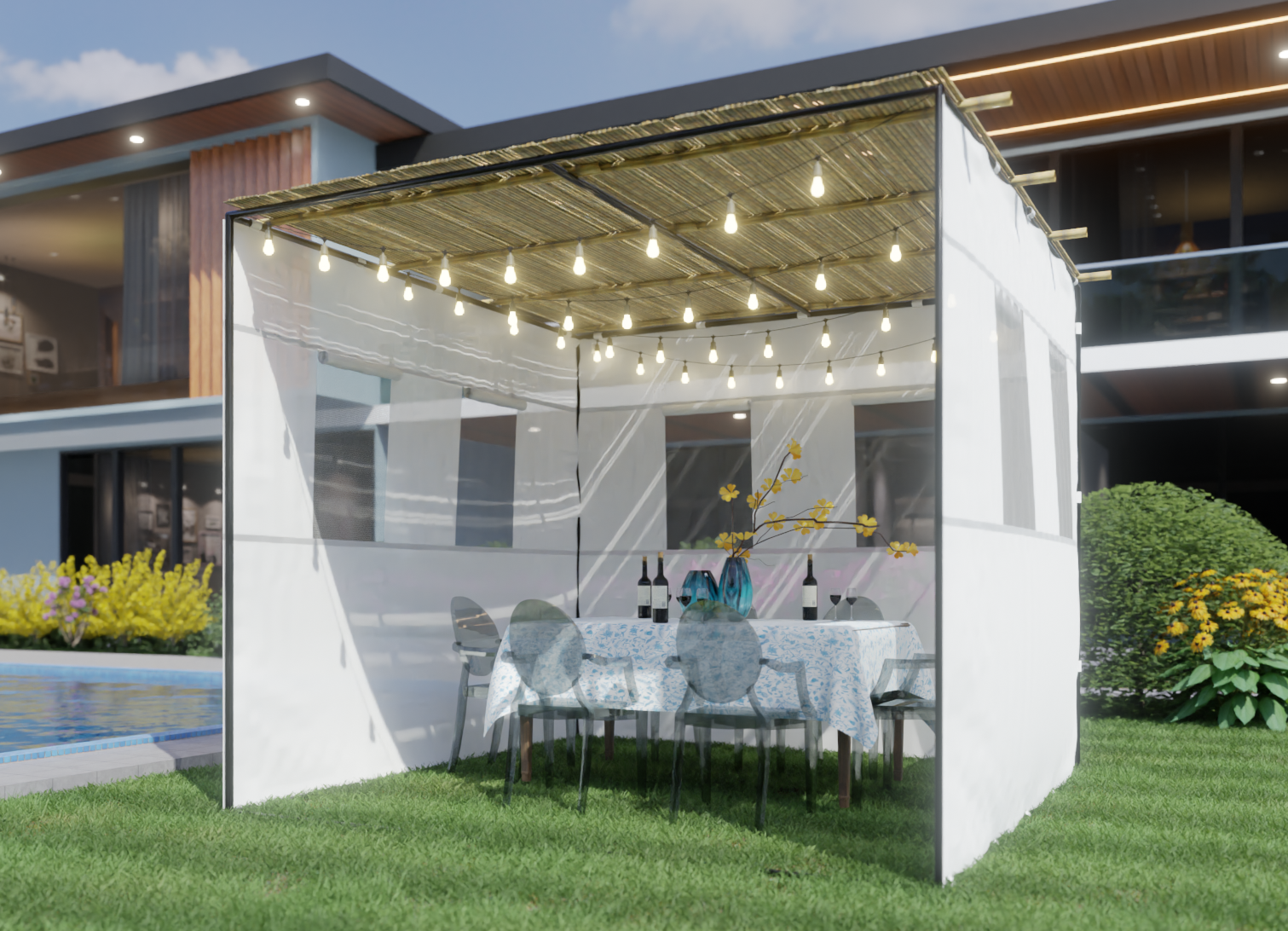 Adjustable Sukkah Kit - 25 Sizes in 1 Kit - Certified Kosher up to 10'x10'