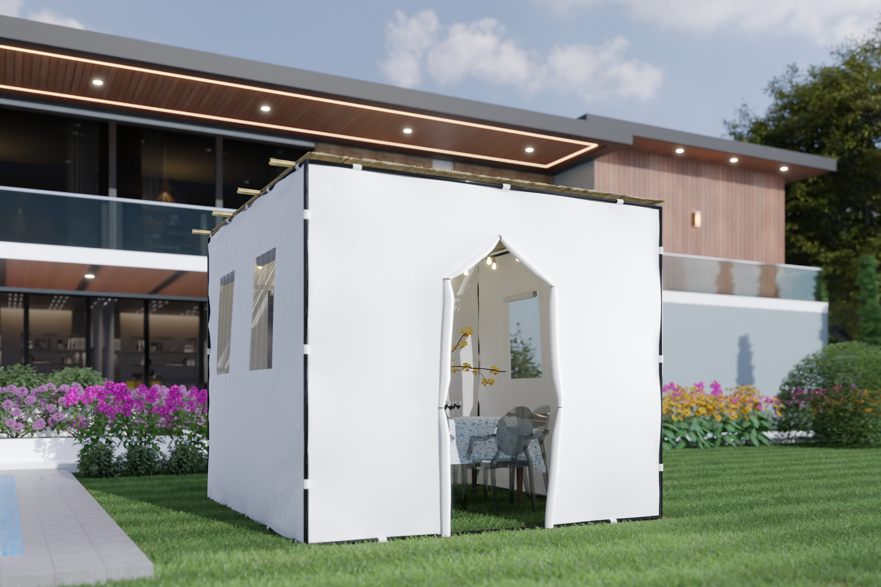 Adjustable Sukkah Kit - 25 Sizes in 1 Kit - Certified Kosher up to 10'x10'
