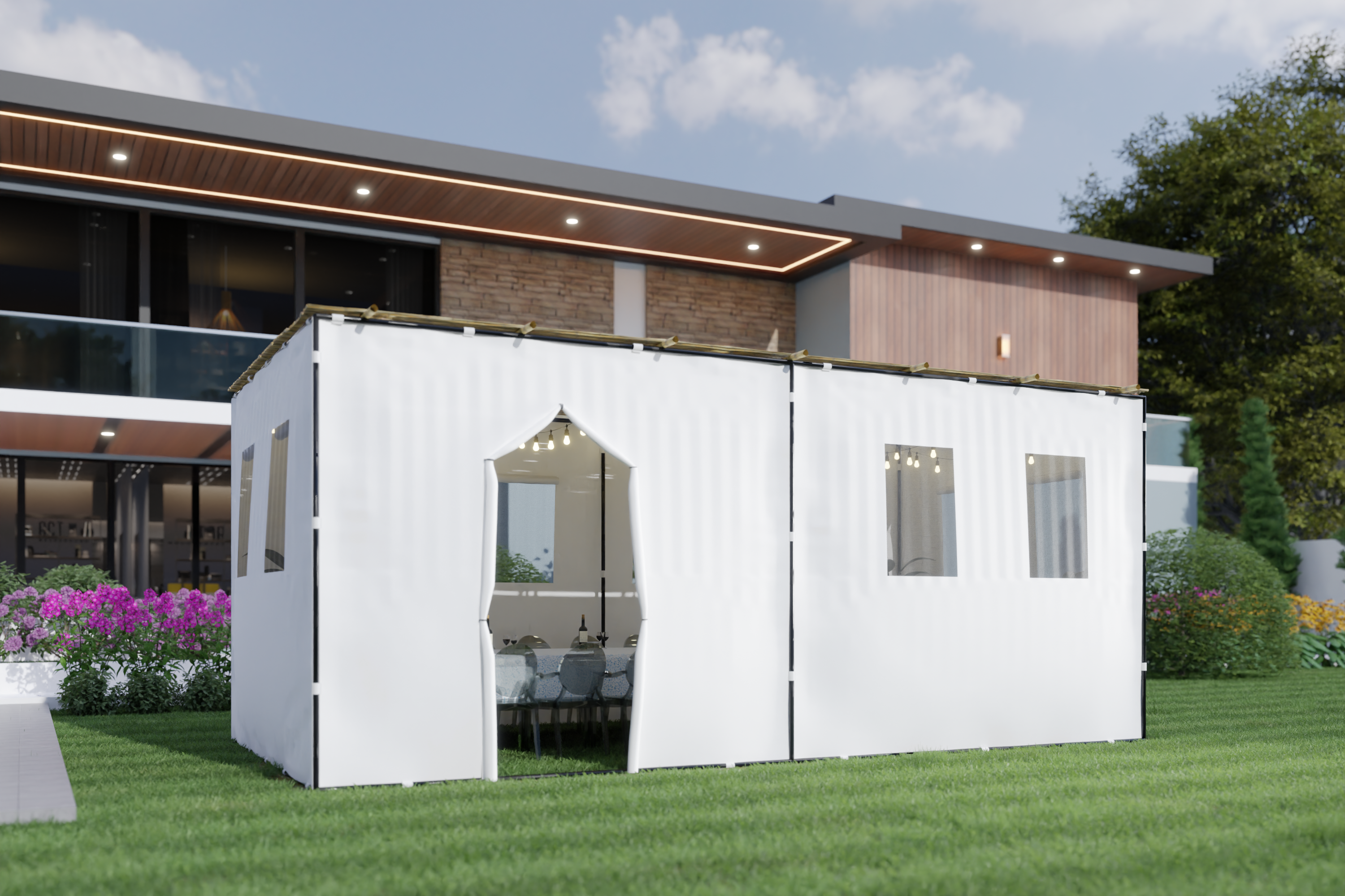 XL Adjustable Sukkah Kit - 100 Sizes in 1 Kit! - Certified Kosher up to 10'x20'