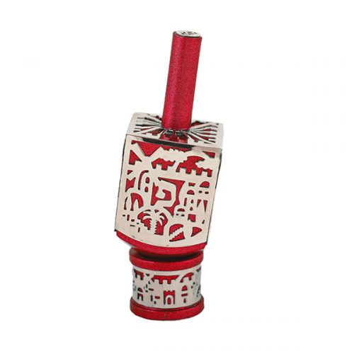 Emanuel Small Dreidel with Jerusalem Design