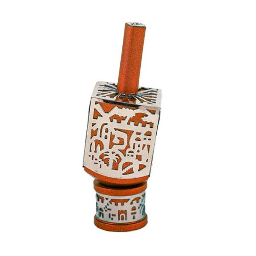 Emanuel Small Dreidel with Jerusalem Design