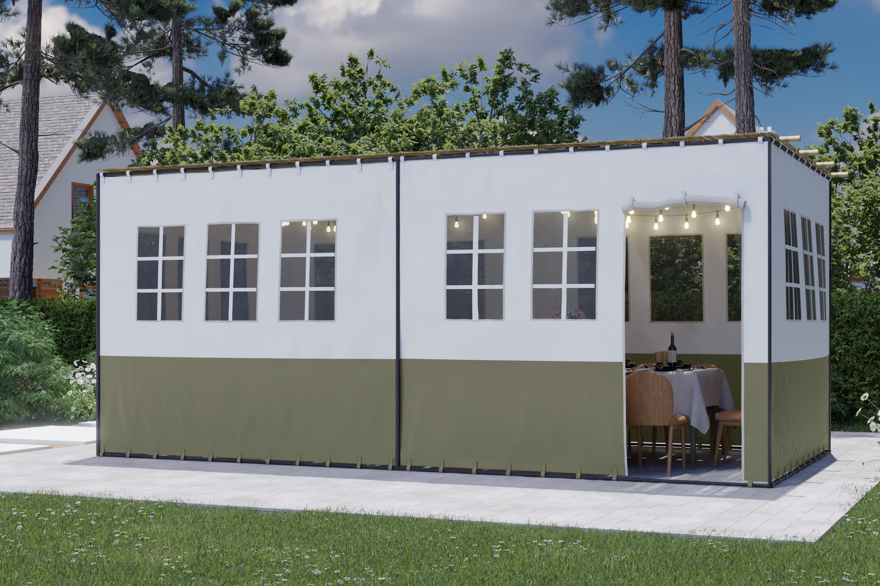 Panorama Deluxe Sukkah - Certified Kosher -10'x20'