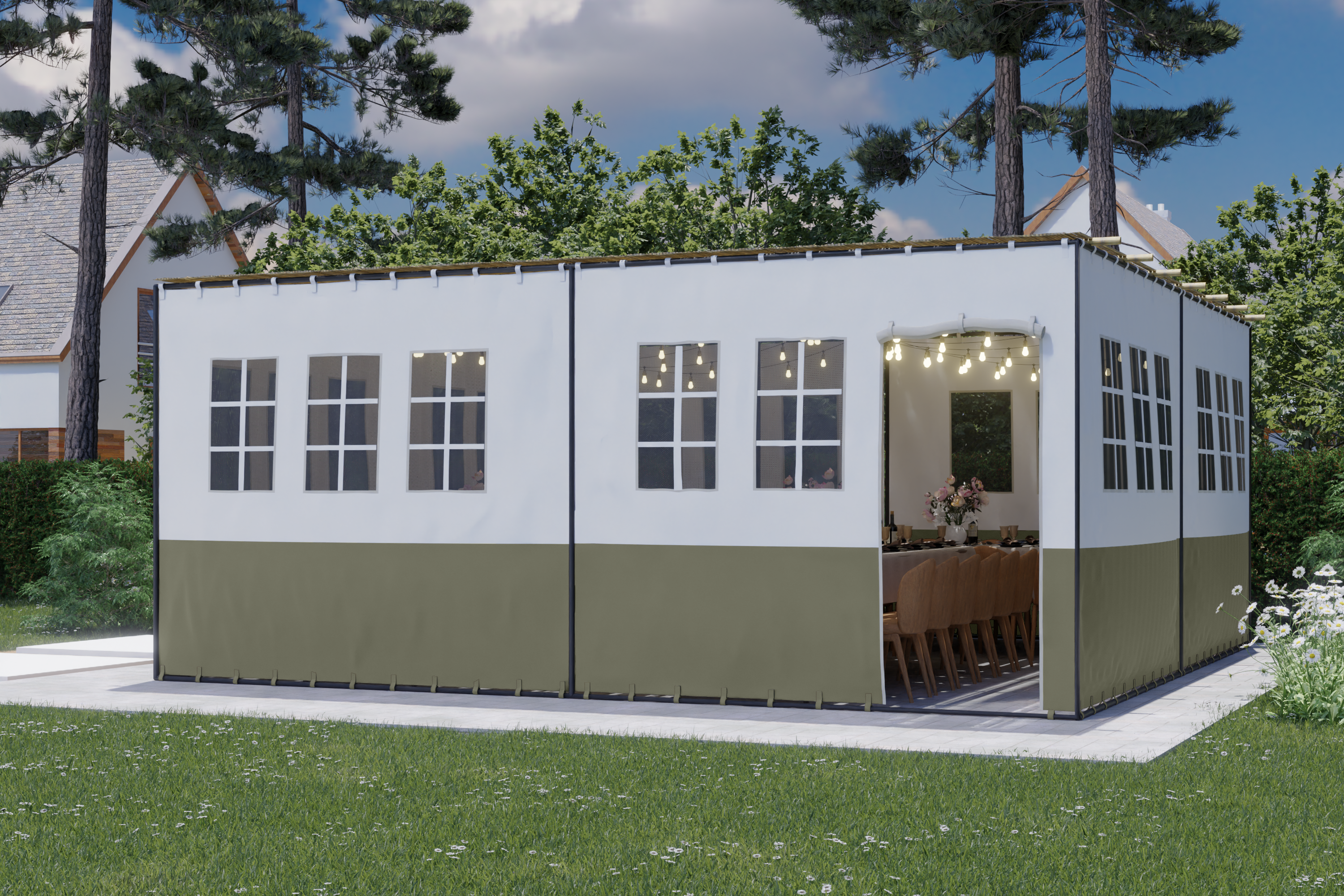Panorama Deluxe Sukkah - Certified Kosher -20'x20'