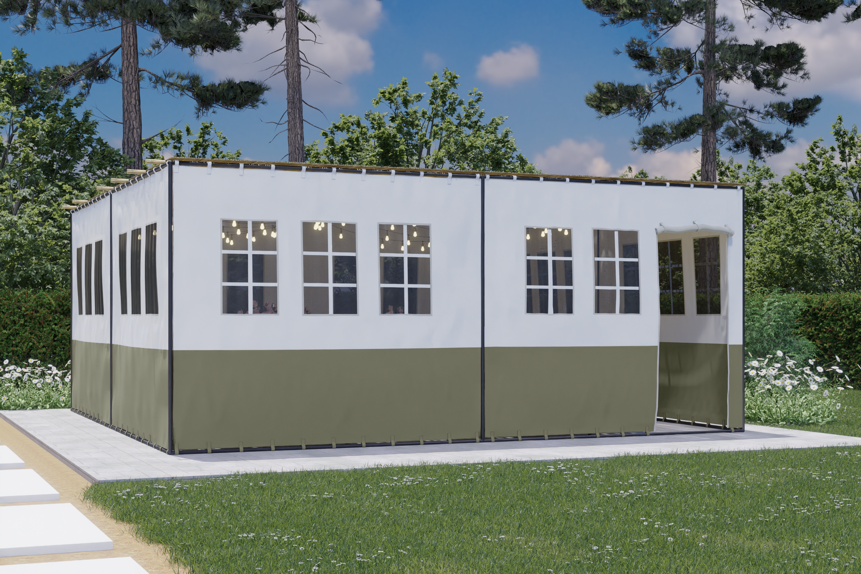 Panorama Deluxe Sukkah - Certified Kosher -20'x20'