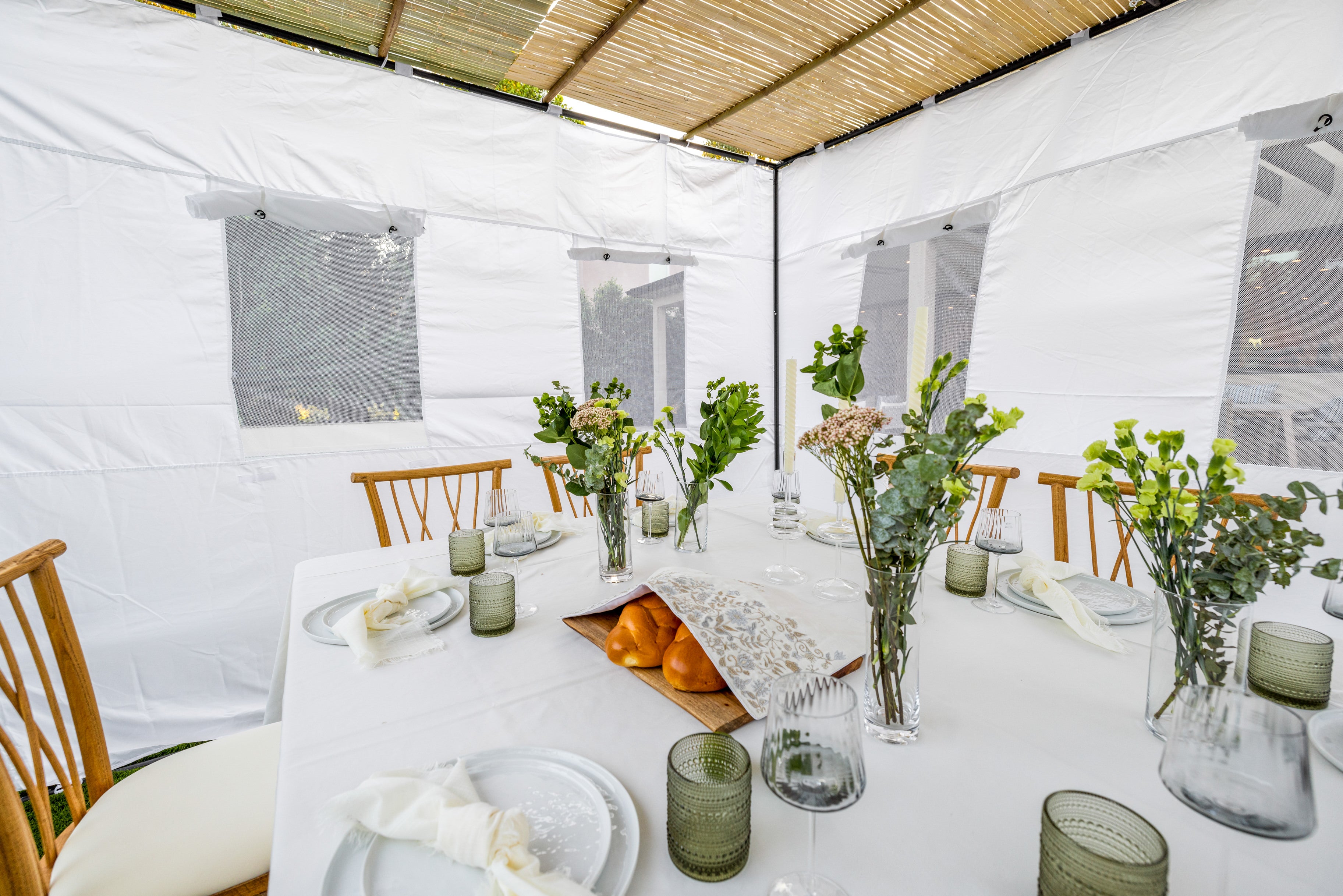 XXL Adjustable Sukkah Kit - 192 Sizes in 1 Kit! - Certified Kosher up to 20'x20'