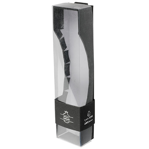 Concrete Polymer Mezuzah - Black with Gold Shin - Mitzvahland.com