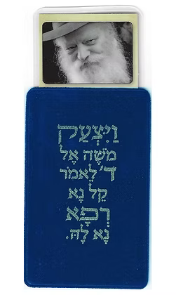 Refuah Shlema for Health and Joy with Rebbe's Picture blessing card in his Handwriting - Mitzvahland.com