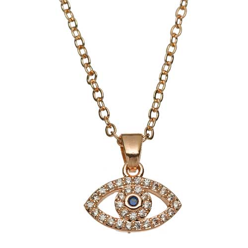 Rose Gold Eye Necklace