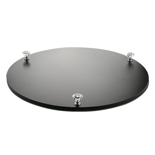 Glass Passover Tray with Metal Plaque - Mitzvahland.com