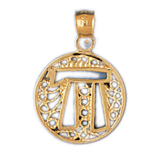 14K GOLD JEWISH CHARM - CHAI