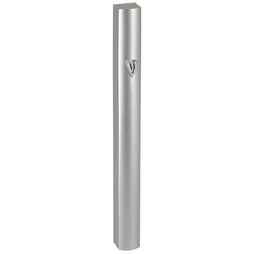 Silver Aluminum Mezuzah