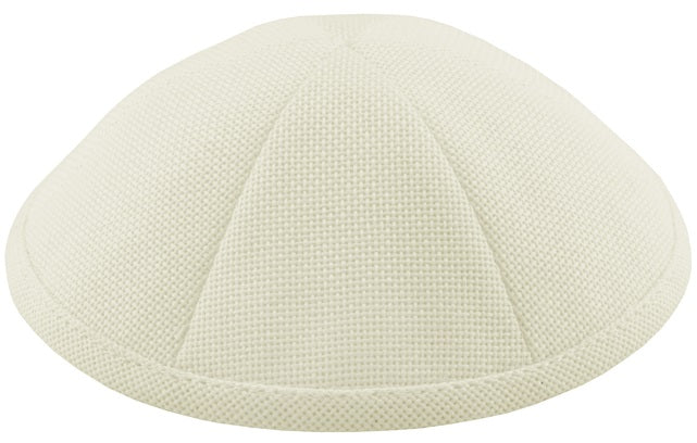 Burlap Kippah Ivory