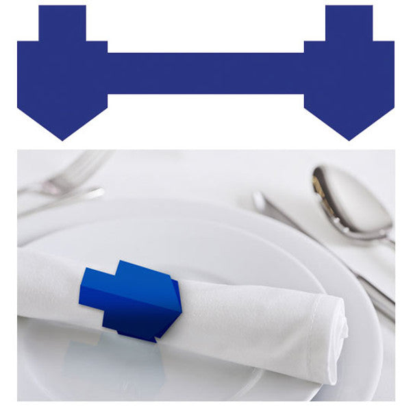 Blue Dreidel Napkin Rings