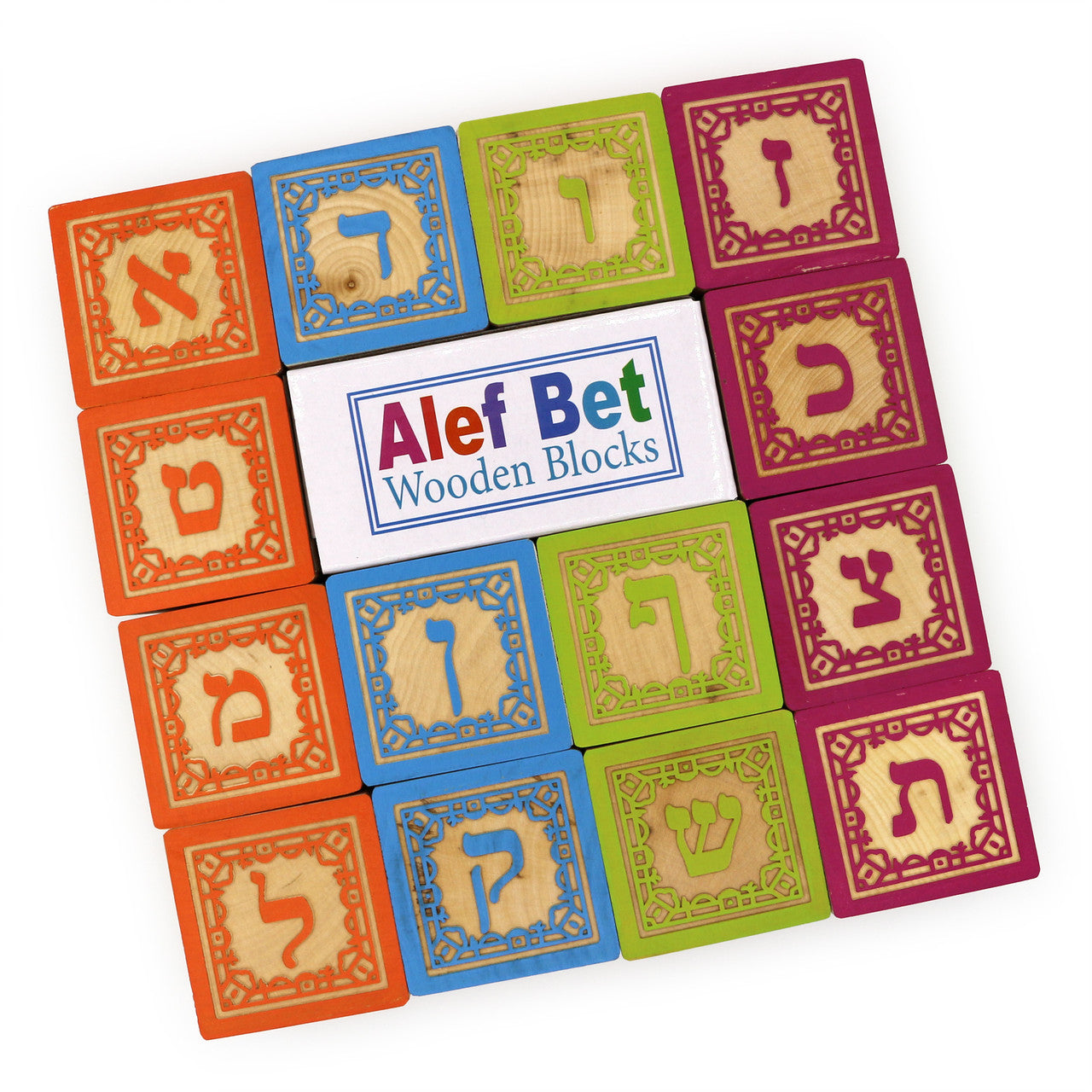 Aleph Bet Wooden Blocks