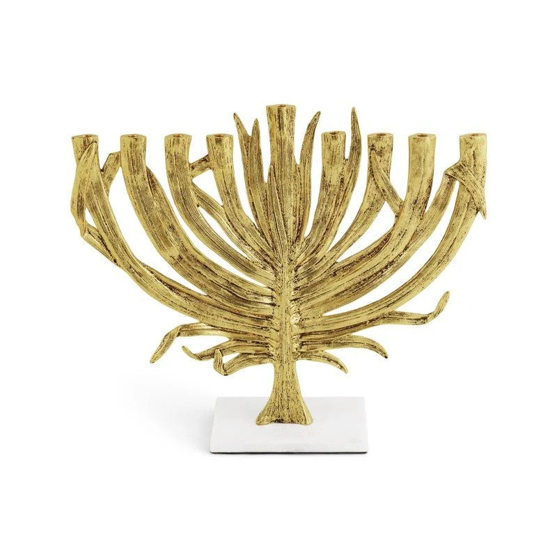 Palm Medium Menorah Gold- Michael Aram