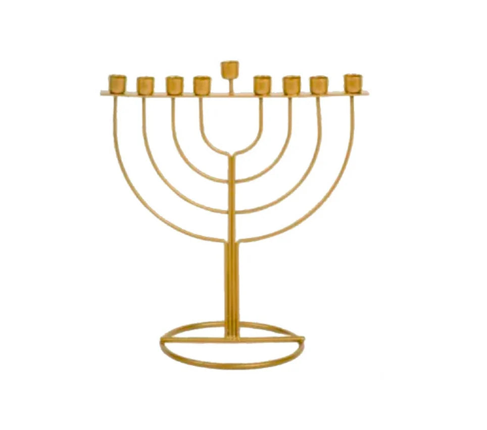 Wire Frame Menorah Classic in Gold