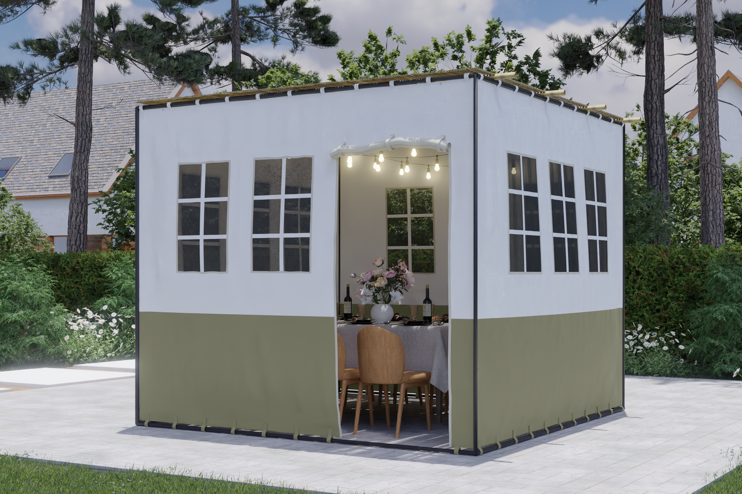 Panorama Deluxe Sukkah - Certified Kosher -10'x10'