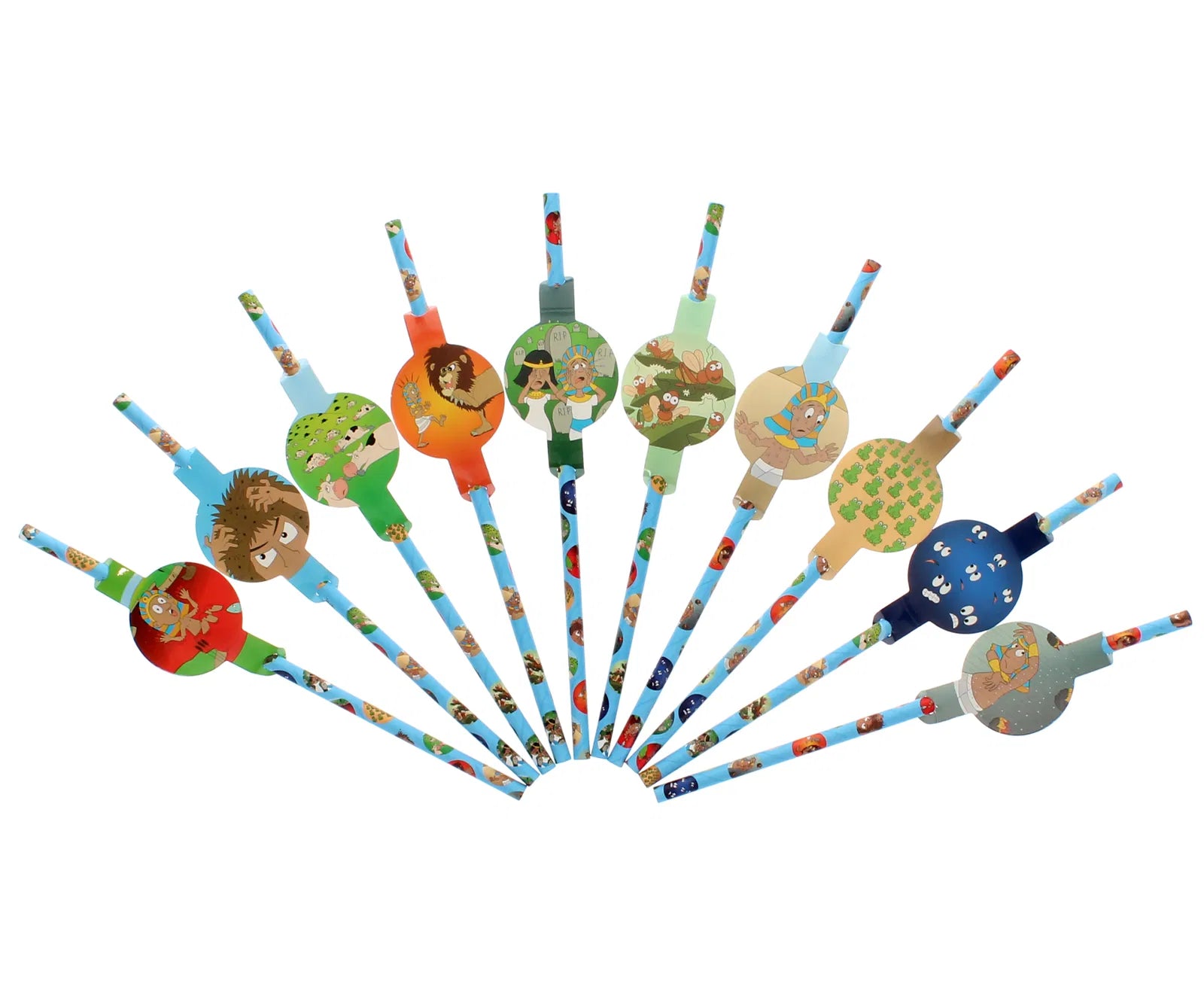 Passover Straws - 10 Plagues - Mitzvahland.com