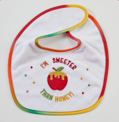 Embroidered Rosh Hashanah Bib