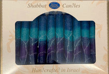 Safed Shabbat Candles Fantasy Blue