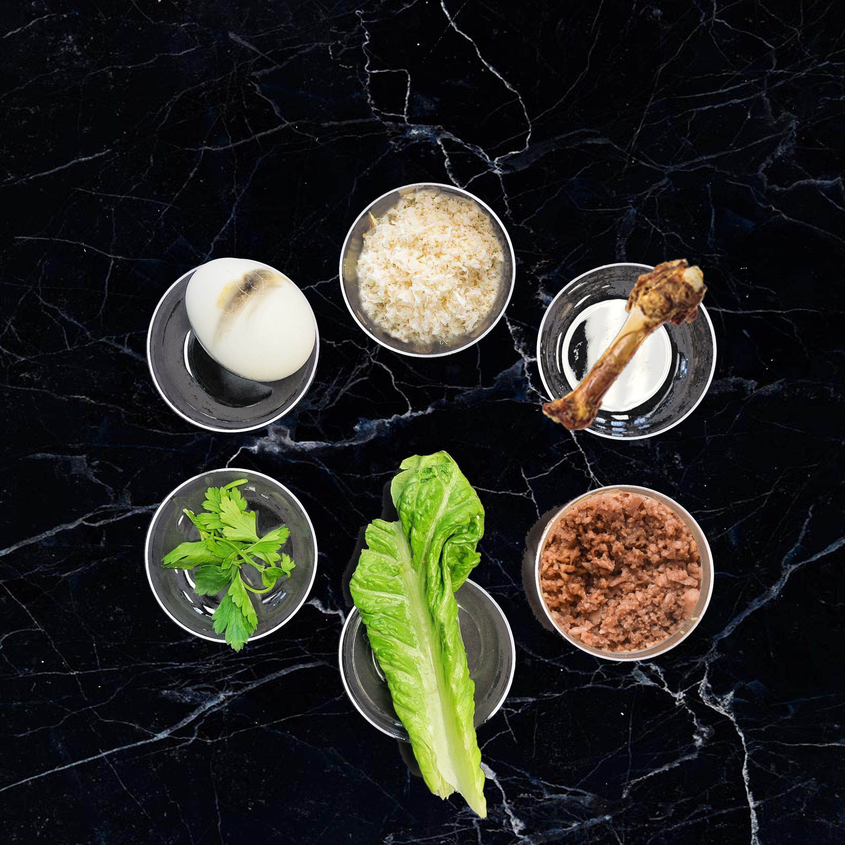 Set of 6 Round Seder Plate Liners