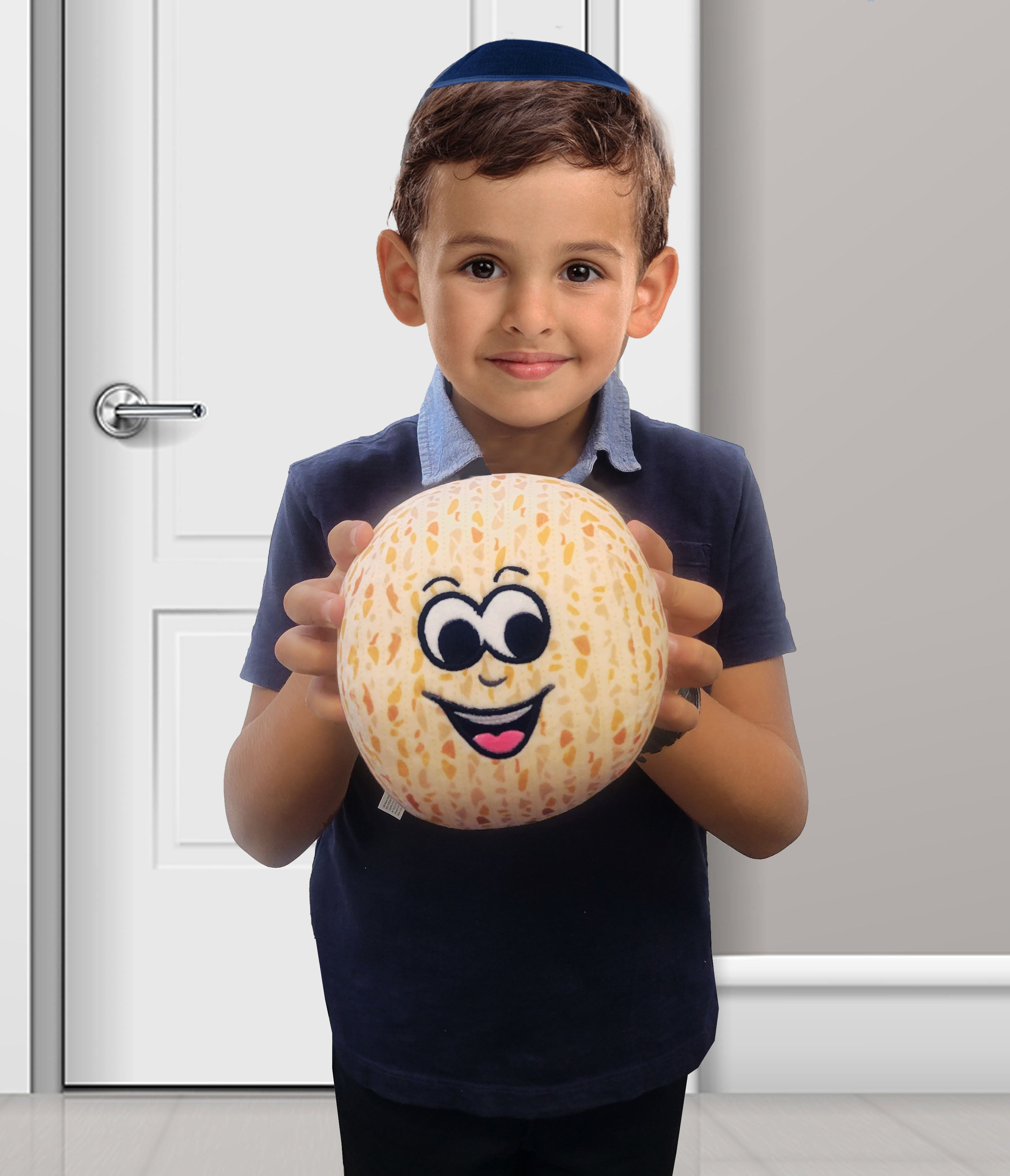 Super Soft Plush Embroidered Matzah Ball - Mitzvahland.com