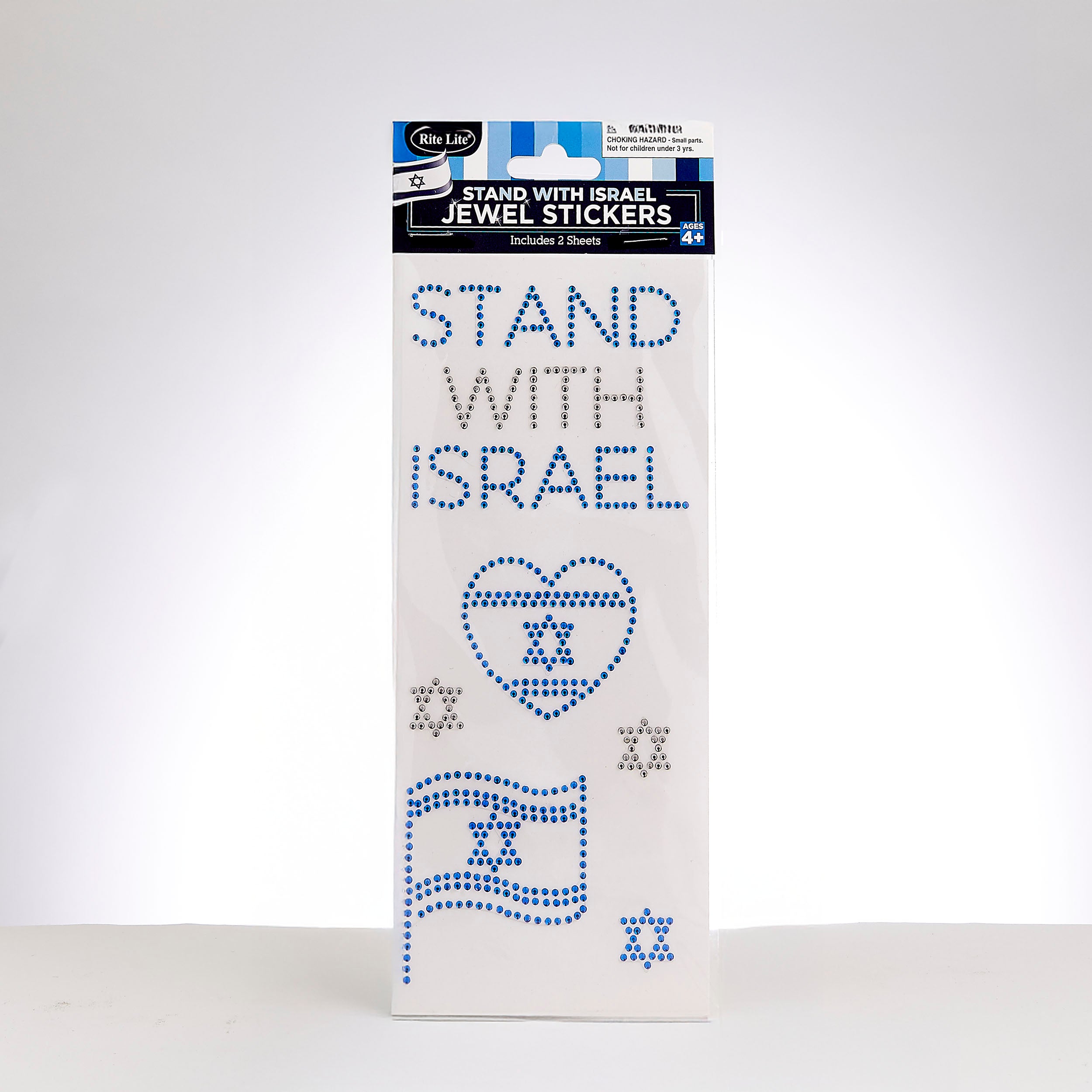 Stand With Israel Jewel Stickers - Mitzvahland.com