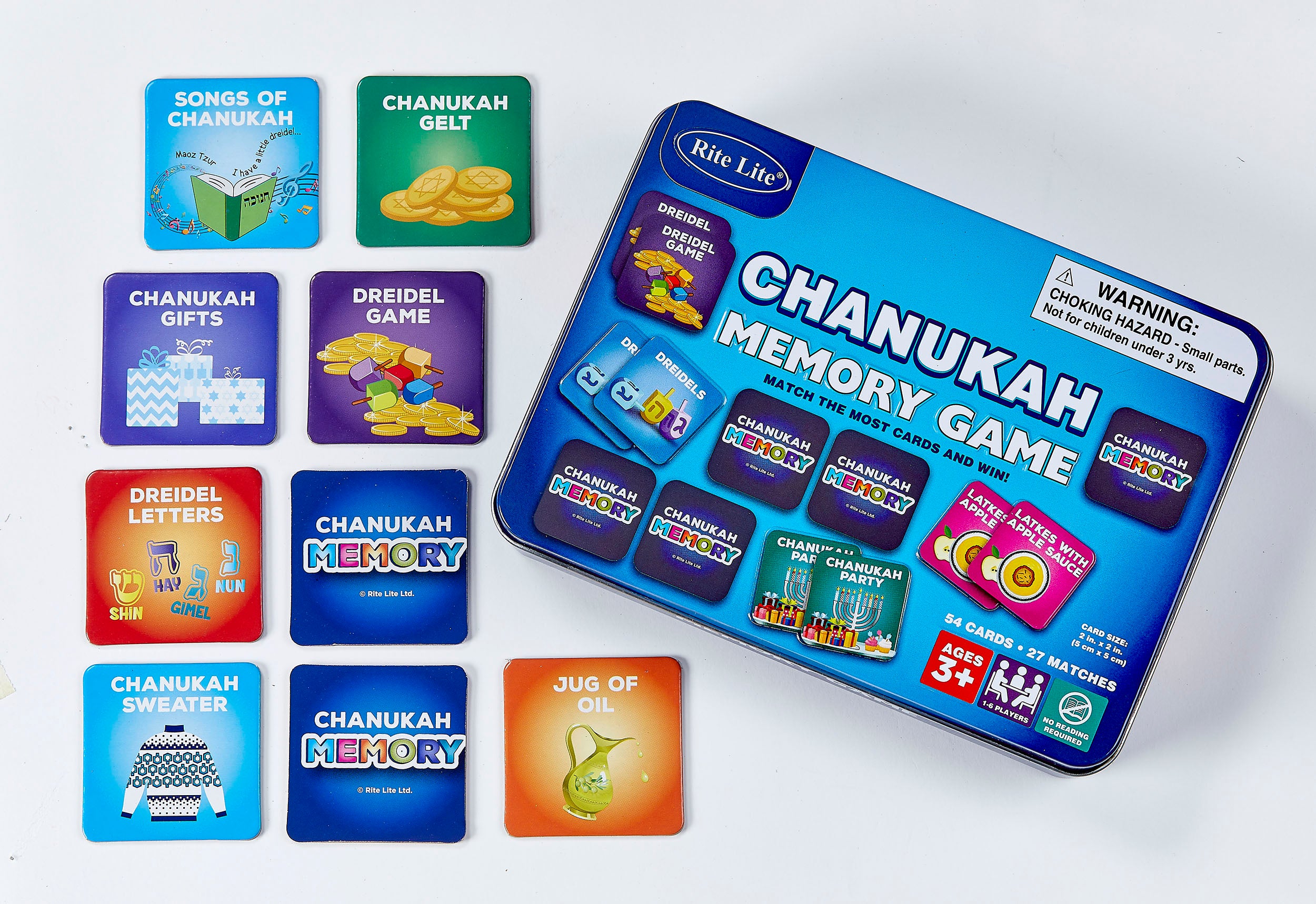 Chanukah Memory Game in Collectible Tin