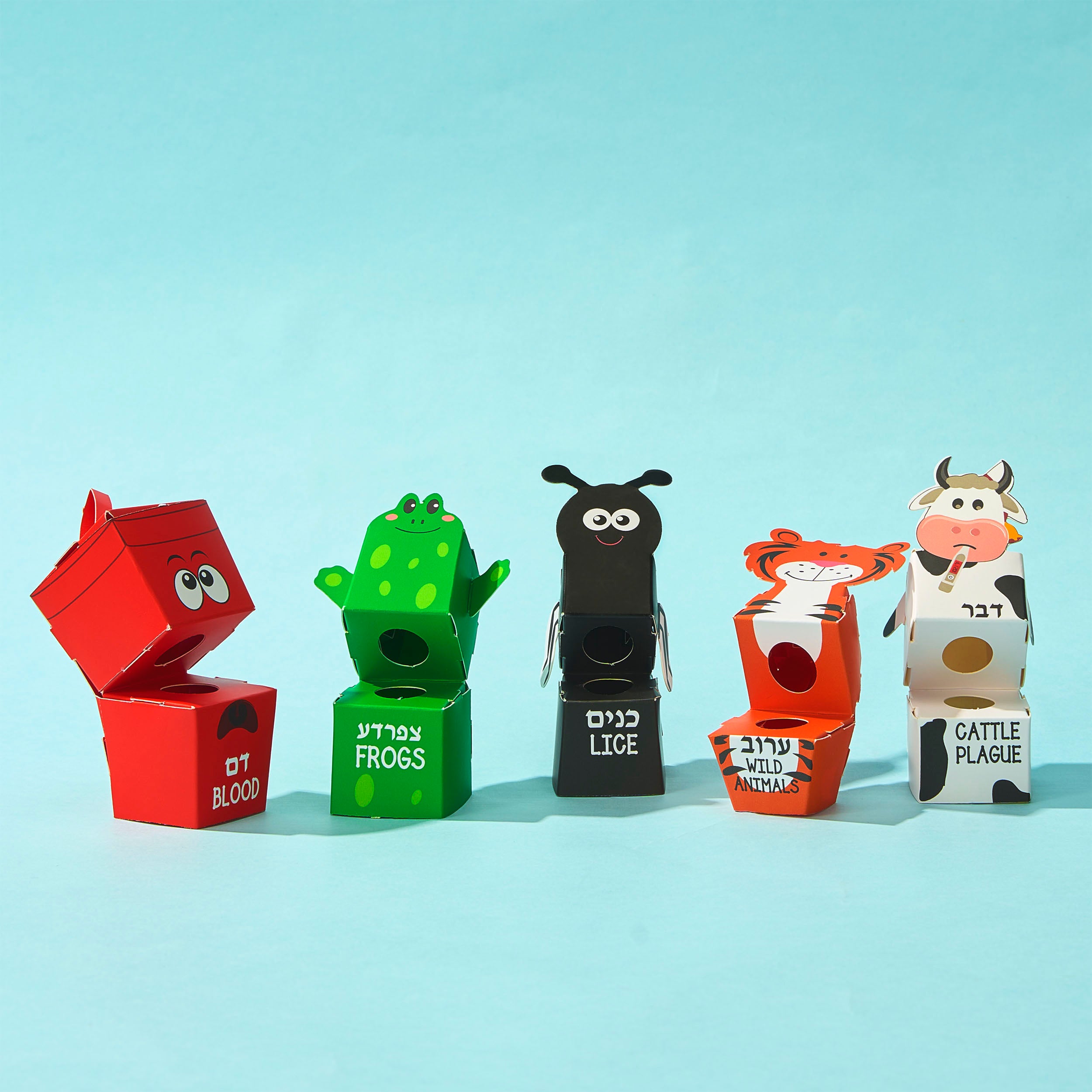 Ten Plagues 3D Finger Puppet Kit - Mitzvahland.com