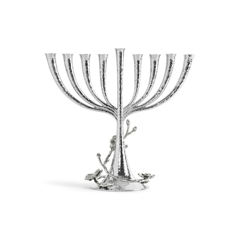 New White Orchid Menorah - Michael Aram