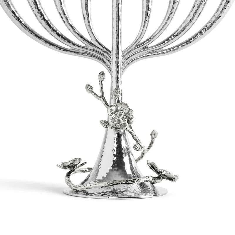 New White Orchid Menorah - Michael Aram