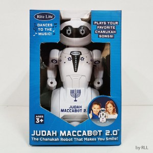 Judah Maccabot 2.0 Chanukah Robot, Plays 3 Chanukah songs