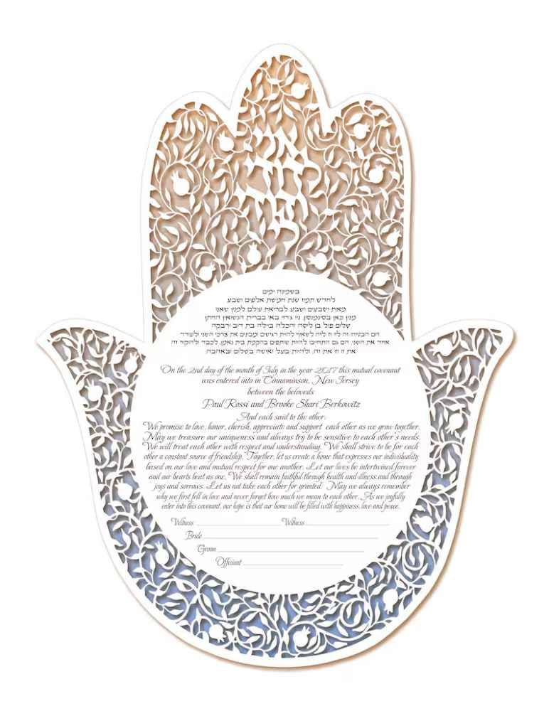 Hamsa Ketubah