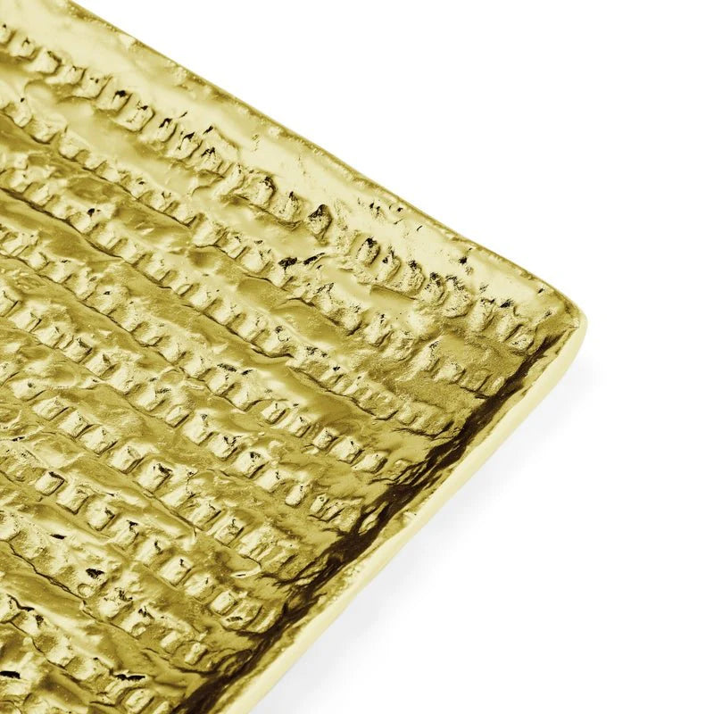 Matzah Plate - Gold