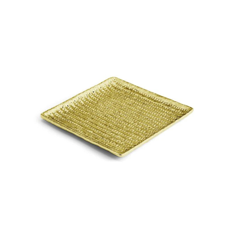Matzah Plate - Gold
