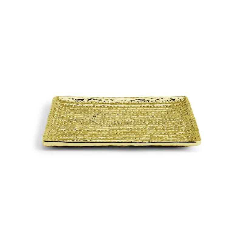 Matzah Plate - Gold