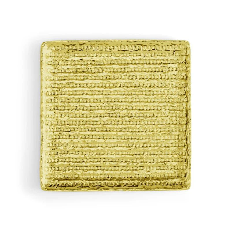 Matzah Plate - Gold