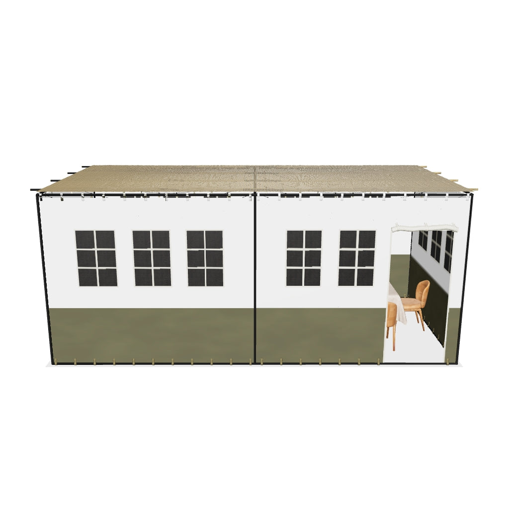 Panorama Deluxe Sukkah - Certified Kosher -10'x20'