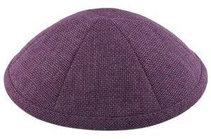 Burlap Kippah Purple