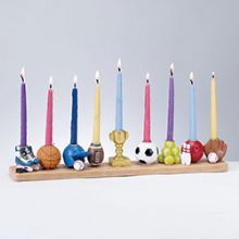 Sports Menorah Hand-painted