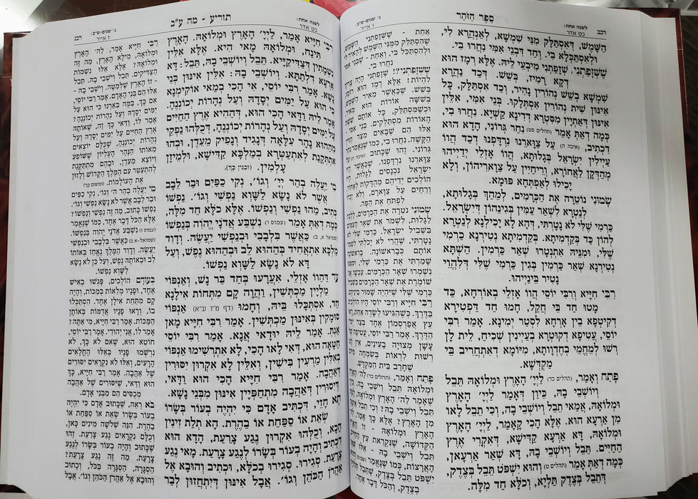 Zohar Menukad With Lashon Hakodesh 12 Volume Set - זוהר מנוקד עם לשון הקודש - סט יב כרכים
