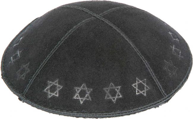 Star of David Border Embossed Kippah