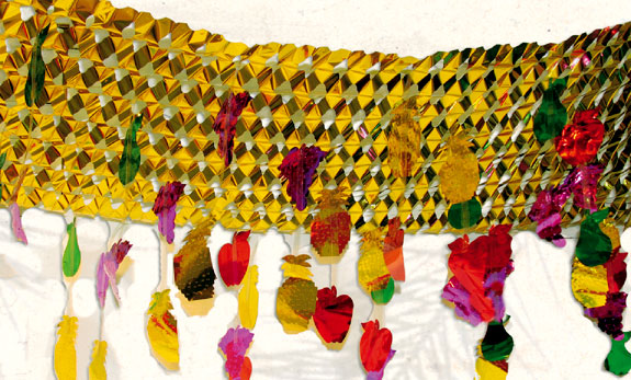 Foil Sukkah Decoration Sukkah Decorations - Mitzvahland.com All your Judaica Needs!