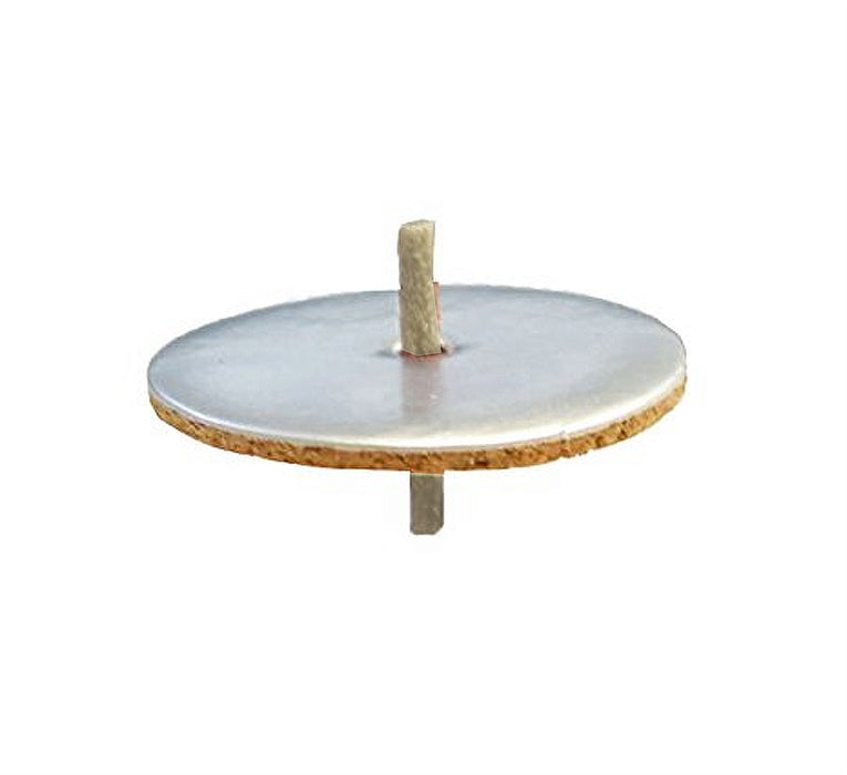 Pre-Assembled Round Floating Wicks - 50 Count (Approx.), Cotton Wicks and Cork Disc Holders for Oil Cups