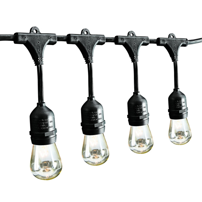 Sukkah Light 24 Feet Long, 12 Socket, 18 Bulbs Outdoor String Light Set