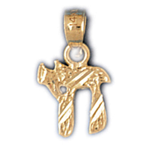14K Gold Religious Jewish Chai Charm Jewelry - Mitzvahland.com All your Judaica Needs!