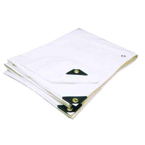 White Tarp Extra Heavy Duty - 08 X 20 (Finished Size 7'6" x 19'6")