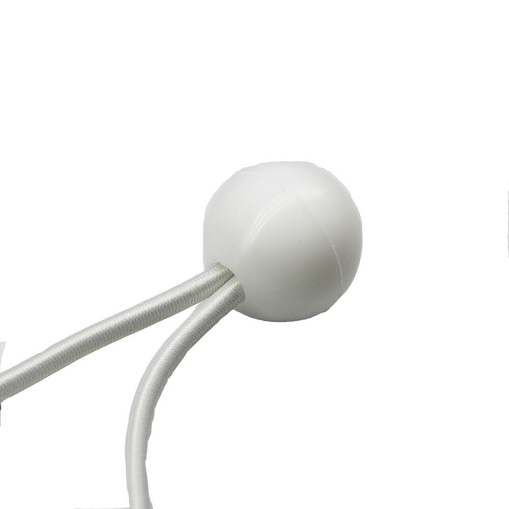 9" Premium White Bungees Ball 50 pc