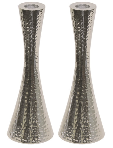 Candle Sticks Hammered Nickel