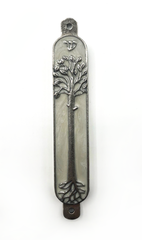 White Tree of Life Mezuzah